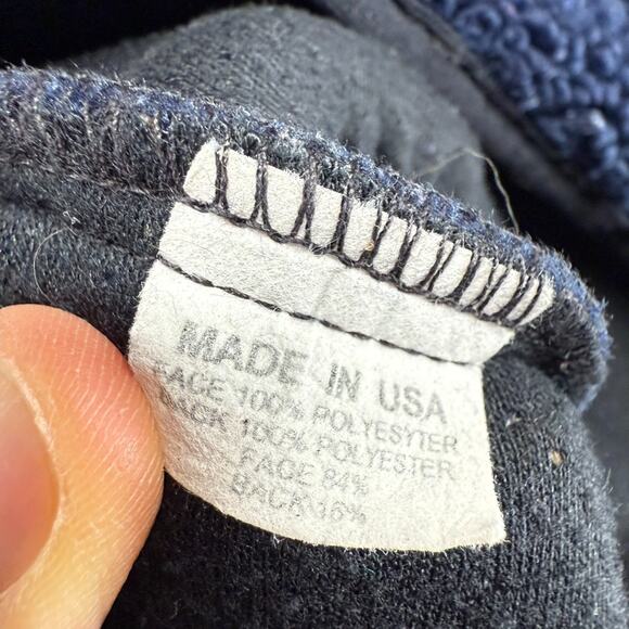 Vintage Orvis Vest Men's XL Blue Fleece Sherpa Deep Pile Pockets Preppy 90s USA - Picture 8 of 11